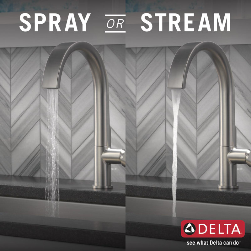 Delta Keele Pull Down Single Handle Kitchen Faucet with MagnaTite